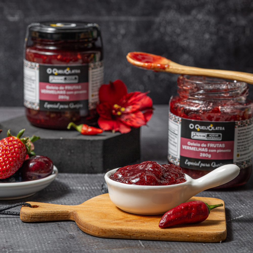 Geleia Artesanal De Pimenta Com Frutas Vermelhas 280G